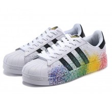 Adidas Superstar White with Paint
