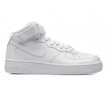 Nike Air Force 1 mid высокие белые