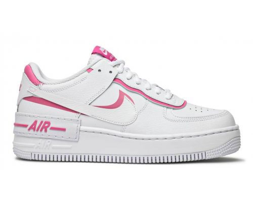 Nike Air Force 1 Low Shadow (белые с розовым)