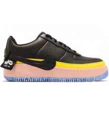 Nike Air Force 1 Jester XX Black Sonic Yellow (черные)