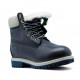 Мужские ботинки с мехом Timberland 10061 Navy Leather